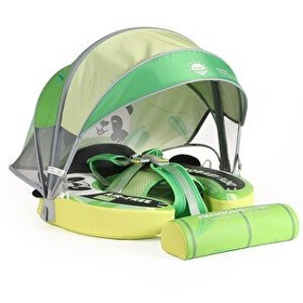 Resim Mambobaby Emniyetli Gölgelikli Ve Ayak Destekli Yüzme Simidi - Panda’s Embrace 