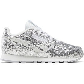 Resim Reebok Classıc Leather Step N' F Gri Kız Çocuk Sneaker Gri-metalık Pembe 