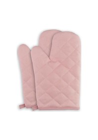 Resim Yanmaz Ve Isıya Dayanıklı Fırın Eldiveni 2 Eldiven Pembe 