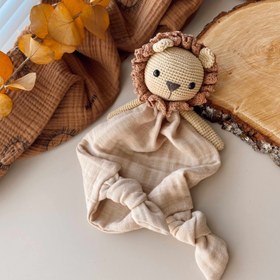 Resim Amigurumi Aslan Deluxe Bebek Seti - Uyku Arkadaşı 