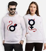 Resim Tshirthane Devil Man Women Sevgili Kombinleri Kapüşonlu Kombini 