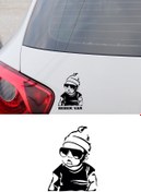 Resim New Jargon Arabada Bebek Var Araba Sticker - Oto Sticker - Araba Sticker - 20 Cm 
