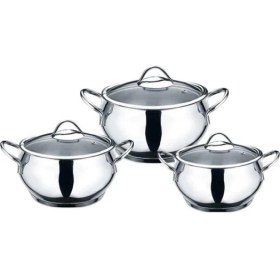 Resim Kahramanlar Çelik Elit 3lü Küçük Boy Güveç Tencere Seti 