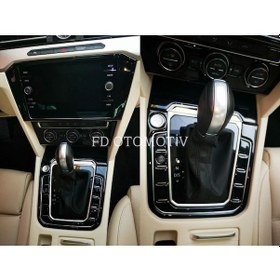 Resim Volkswagen Passat B8 Konsol Piano Black Kaplama Parlak Siyah 