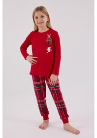 Resim Arnetta Kız Çocuk Kırmızı Pijama Takımı Ar3512-c-v1 Kırmızı 