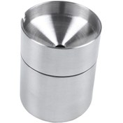 Resim Paslanmaz Çelik Araba Küllük Eless Otomatik Ette Küllük Kül Tutucu Yaratıcı Rüzgar Geçirmez İş Hediye Araba Kapaklı Araba Küllük 