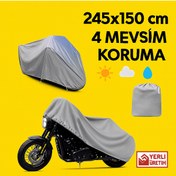 Resim MixGiftz Hero Xpulse 200 Arka Çanta Uyumlu (bağlant,kilit Uyumlu) 4 Mevsim Koruma Gri 245x150 cm 