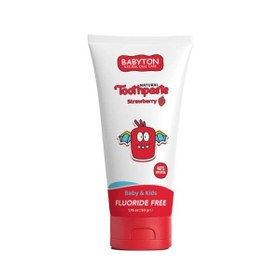 Resim Babyton Bebekler ve Çocuklar İçin Doğal Diş Macunu Çilek Aromalı 50g 