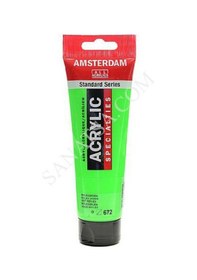 Resim Talens Amsterdam Akrilik Boya 120 Ml. 672 Reflex Green Fosforlu 
