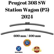 Resim Peugeot 308 Sw Station Wagon P5 2024 Uyumlu Ön Cam Silecek Süpürgesi Takımı 600/400mm Silbak Sb2416c2 