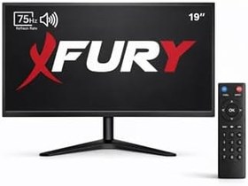 Resim FURY 19" LED Monitör 75Hz 5ms Dahili Hoparlörlü Uzaktan Kumandalı HDMI VGA Geniş Ekran 