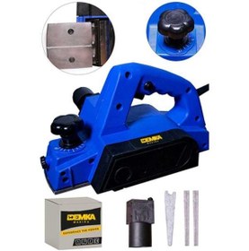 Resim Demka 3000 Watt Bakir Sargılı Metal Şanzuman Çift Bıçakli Planya Rende Makinesi 