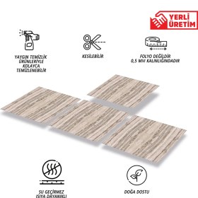 Resim Tink Kendinden Yapışkanlı Mermer 016 Desenli Pvc Karo 30X30 cm (4 Adet) 0,36 M2 
