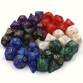 Resim 12 Yüzlü Renkli Polihedral Dik Seti, Masaüstü RPG'ler, Çok Oyunculu Oyunlar ve Parti Eğlenceleri için - Tatil, RPG Aksesuarları için İdeal Hediye | Canlı Dik Seti | Dayanıklı Plastik Dik 