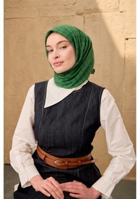 Resim Silk Home Yaz Esintisi Eşarp 150003-14 Koyu Yeşil, Çimen 