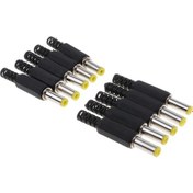 Resim 10X Repaliz Dc Güç Erkek Fiş Konnektör Kaynak Adaptörü 5.5x2.5mm (Yurt Dışından) 