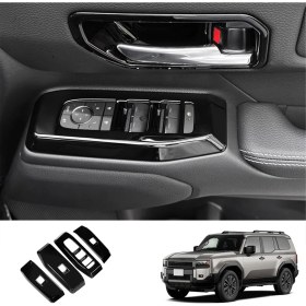 Resim Oasis Oasis Araba Camı Kaldırma Anahtarı Paneli Trim Çıkartmaları Parlak Siyah (Yurt Dışından) 