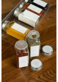 Resim Gümüş Pleksi Stantlı Baharatlık Seti S 