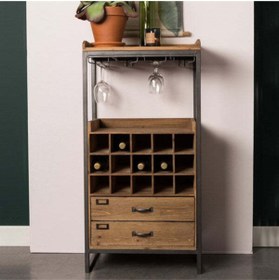 Resim Genel Markalar Ahşap Şaraplık & Bar Dolabı 