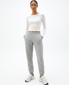 Resim Ltb Beli Lastikli Dar Paça Gri Eşofman Gri L 