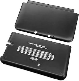 Resim Maitlan Siyah Renk 3DSXL Ekstra Konut Case A/E Yüz Kabuk Değiştirme, Eski 3DS XL/LL 3DSLL Büyük El Konsolları, Yeni ABD Edition Üst Faceplate/Alt Arka Pil Kapağı Plakaları 2 ADET Set 