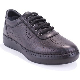 Resim Dagoster Dza07-1236030 Siyah Ortopedik Günlük Deri Kadın Ayakkabı Siyah 