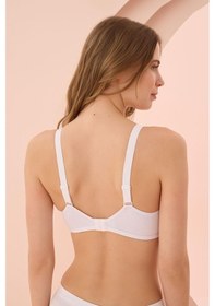 Resim Beyaz Dikişsiz Emzirme Sütyeni Beyaz 