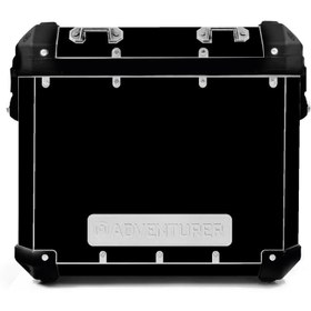 Resim Motiker Adventurer Motosiklet Çanta Seti Mat Siyah Kaplama Sticker Etiket Modeli 