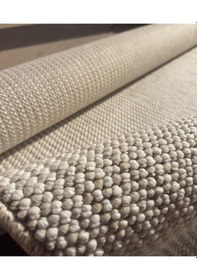 Resim Elvey Home Açık Bej İskandinav Yumuşak Bukle Minimalist Kesme Halı Yolluk Açık Bej 