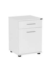 Resim Tredline Çekmeceli Kapaklı Komodin Beyaz 