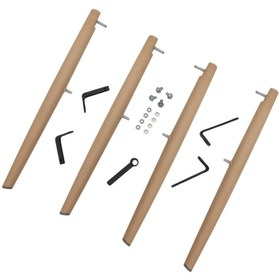 Resim Dorcia Home Eames Kolçaklı / Kolçaksız Sandalye için Ayak Takımı 