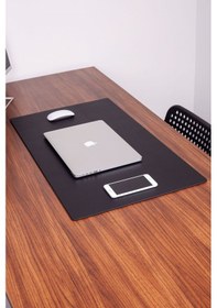 Resim Turgut Office Deri Masa Sümeni Siyah 80 x 45 CM 