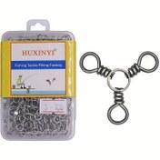 Resim 30/50/100 Adet 3 Yollu Döner, Dayanıklı Balıkçılık Bağlantısı, Balıkçılık Aksesuarları 