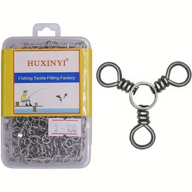 Resim 30/50/100 Adet 3 Yollu Döner, Dayanıklı Balıkçılık Bağlantısı, Balıkçılık Aksesuarları 