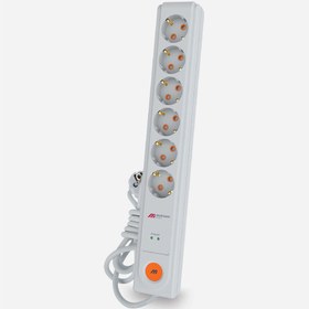 Resim Mutlusan Ri-Tech 6'lı Akım Korumalı Anahtarlı Grup Priz 