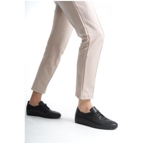 Resim Hakiki Deri Ortopedik Hassas Ciltler İçin Çok Yumuşak Siyah Kadın Ayakkabı Artı-artı014-alk054 001 