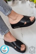 Resim neon shoes Lina Kadın Anatomik Ortopedik Konfor Modeli Terlik Hafif Şık Topuklu Günlük Dışarı Ev Içi Terliği 