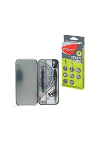 Resim Öğrenci Çizim Seti Pergelli Maped 119418 8Li Metal Kutu 