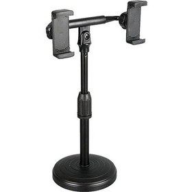 Resim Profesyonel Kayıt Masaüstü Ayaklı Tripod Çift Telefon Uyumlu 