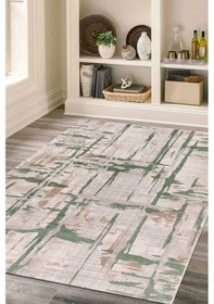 Resim Lynosse Yeşil Halı Yumuşak Oturma Odası Salon Çocuk Odası Mutfak Yeşil 