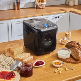 Resim Karaca Bake Compact 19 In 1 Çok Fonksiyonlu Reçel, Yoğurt, Hamur Yoğurma ve Ekmek Yapma Makinesi Inox 