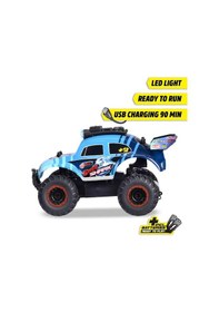 Resim Dickie Toys Rc Volkswagen Beetle Monster Bug 23 Cm 2.4 Ghz 12 Km/s Usb Şarjlı Işıklı Uzaktan Kumandalı Araba Çok Renkli 