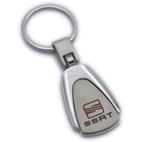 Resim idealaksesuar Seat Metal Oval Anahtarlık Şık Kaliteli Aksesuar Çanta Araba New 