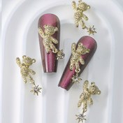 Resim 10 adet Altın Dans Eden Ayı & Yıldız 3D Alaşım Süsler - Tırnak Sanatı, DIY El İşleri, Ayakkabılar, Çantalar, Kıyafetler için Parıltılı Vurgular - Çok Amaçlı Dekoratif Aksesuar Hediyesi, Bilezikler için Ayı Charm'ı, Ayakkabı Süslemeleri, Eğlenceli Tasarım, Süslemeler 