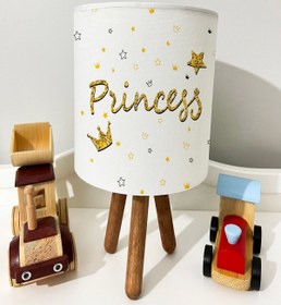 Resim dekomingo PRENSES YAZILI YILDIZ DESENLİ BEBEK VE ÇOCUK ODASI 