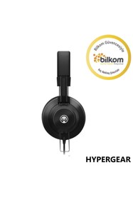 Resim HyperGear V50 Type-C ve 3.5mm Jack Girişli Mikrofonlu Kablolu Kulaküstü Kulaklık Siyah 
