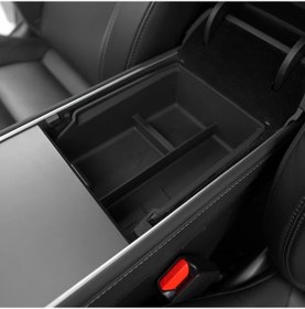 Resim Honeybeeshop Gri Model 3 Y Merkez Konsol Silikon Saklama Kutusu Elde Tasinabilir Organizer Minimalist Depolama Araç Aksesuarlari 