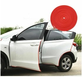 Resim Oto Araç Kapı Koruma Fitili 5 Metre Parlak Kırmızı Renk Çarpma Çizilme Önleyici Fitil 