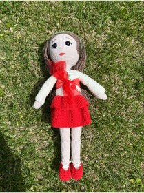 Resim Innovate Store Amigurumi Kiraz Bebek Çocuklar ve Bebekler İçin El Örmesi Sağlıklı Oyuncak 