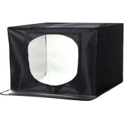 Resim Ledli Ürün Çekim Çadırı 80 x 80 cm + 4 Fon 